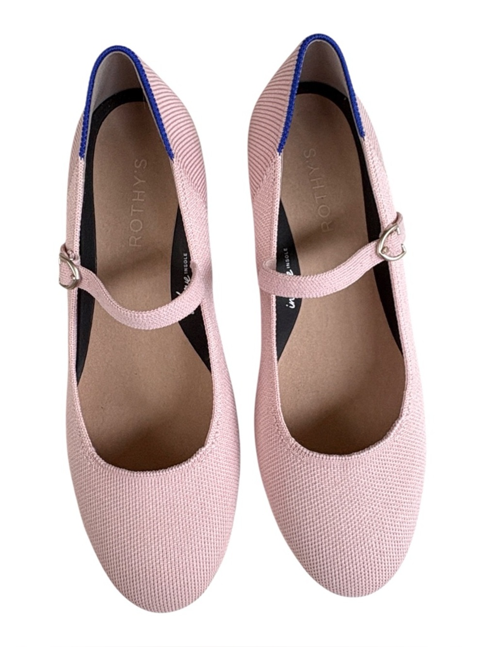Rothy's Pink Mary Jane Block Heel Pumps - Picture 2 of 8